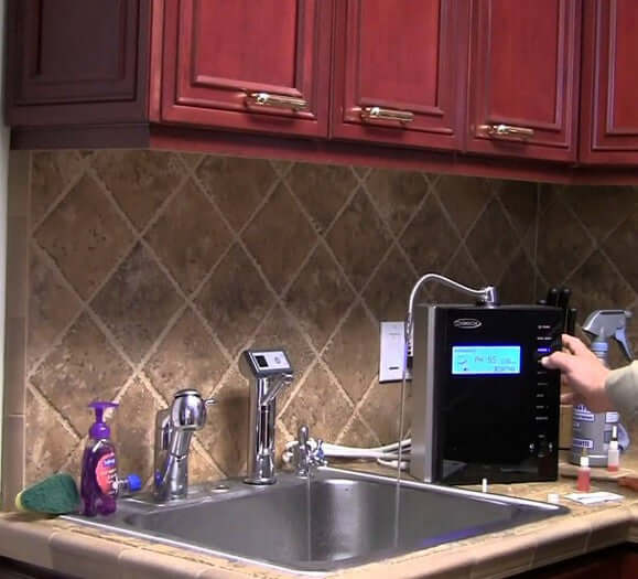 Chanson Miracle MAX water ionizer in kitchen